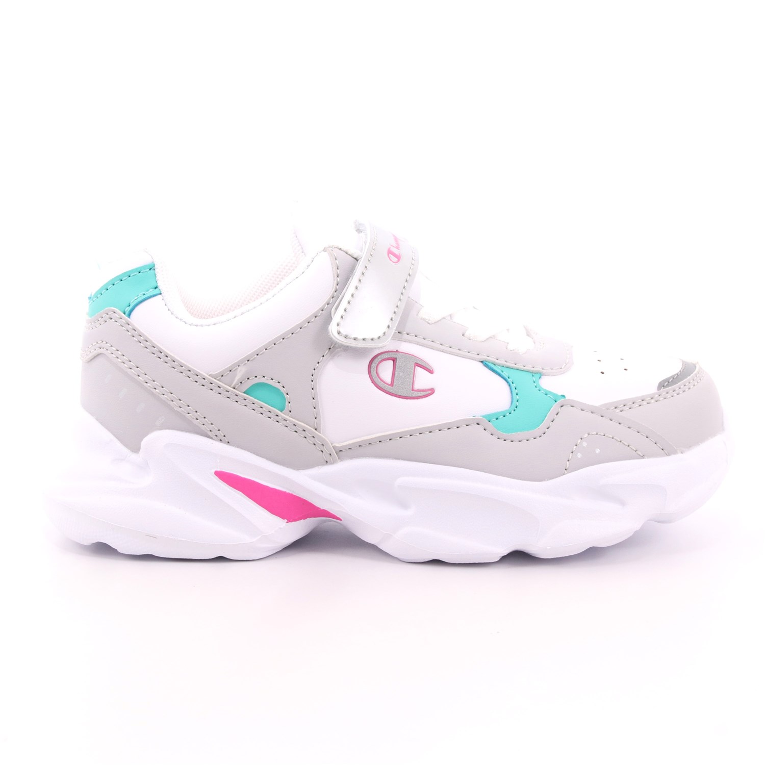 Scarpa Strappi + Elastico Champion Bambina Bianco Scarpa Strappi + Elastico Champion Bambina Bianco Scarpe 596 - S32015