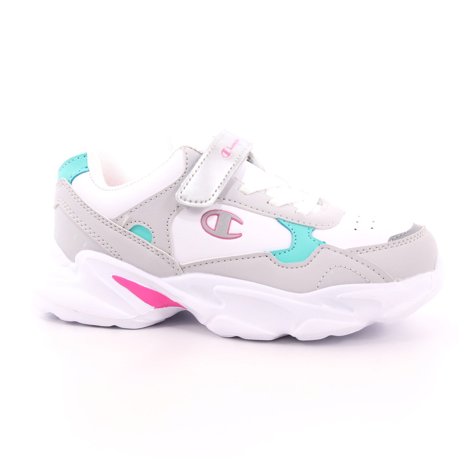Scarpa Strappi + Elastico Champion Bambina Bianco Scarpa Strappi + Elastico Champion Bambina Bianco Scarpe 596 - S32015