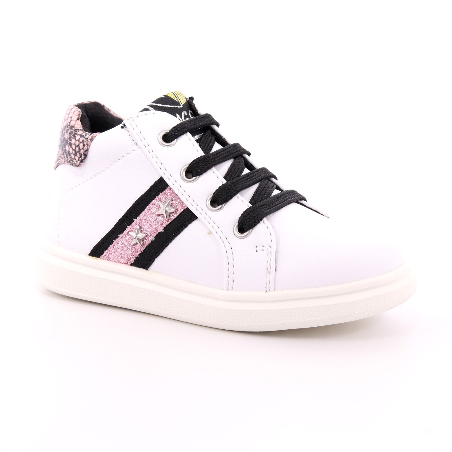 Scarpa Allacciata Asso Bambina Bianco Scarpa Allacciata Asso Bambina Bianco Scarpe 378 - AG-9900C