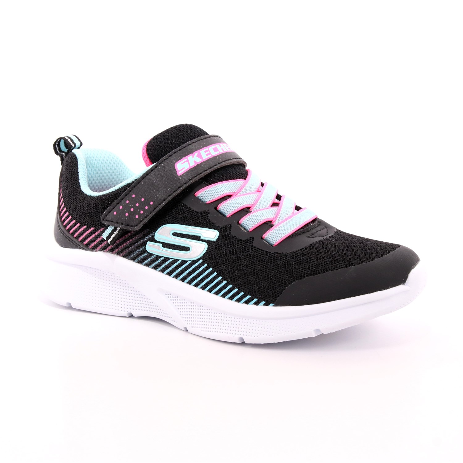 Scarpa Strappi + Elastico Skechers Bambina Nero Scarpa Strappi + Elastico Skechers Bambina Nero Scarpe 116 - 302016L