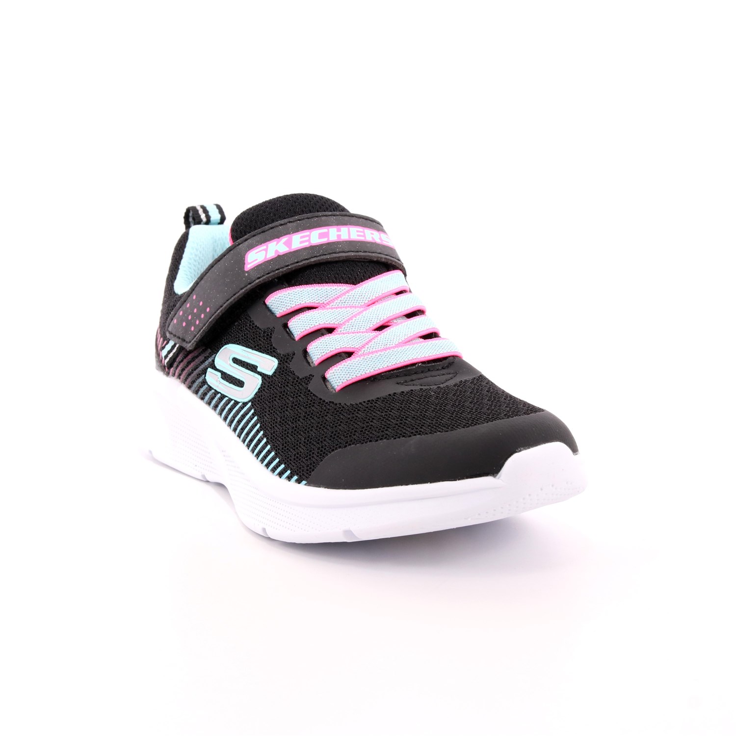 Scarpa Strappi + Elastico Skechers Bambina Nero Scarpa Strappi + Elastico Skechers Bambina Nero Scarpe 116 - 302016L