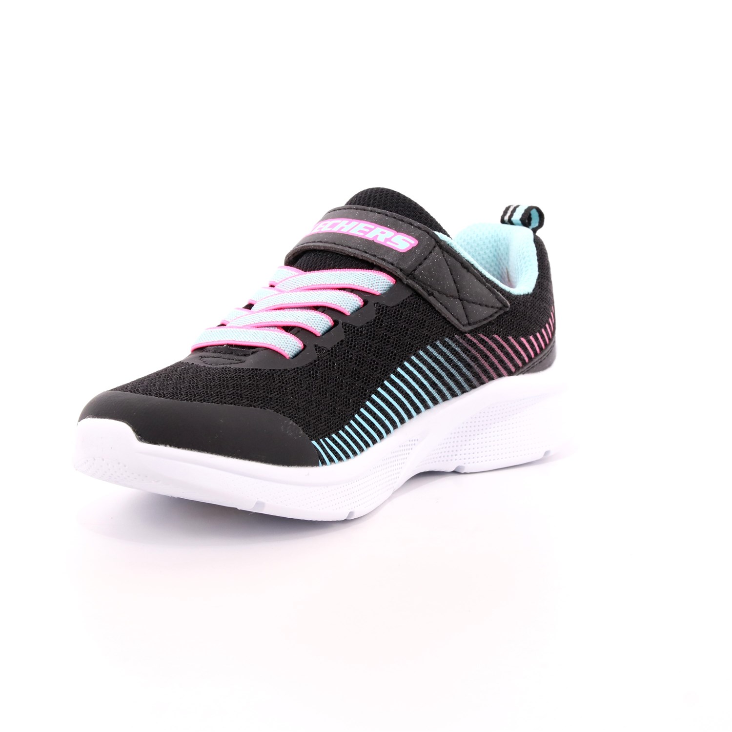 Scarpa Strappi + Elastico Skechers Bambina Nero Scarpa Strappi + Elastico Skechers Bambina Nero Scarpe 116 - 302016L