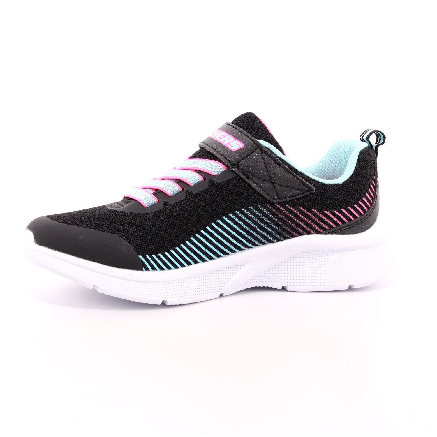 Scarpa Strappi + Elastico Skechers Bambina Nero Scarpa Strappi + Elastico Skechers Bambina Nero Scarpe 116 - 302016L