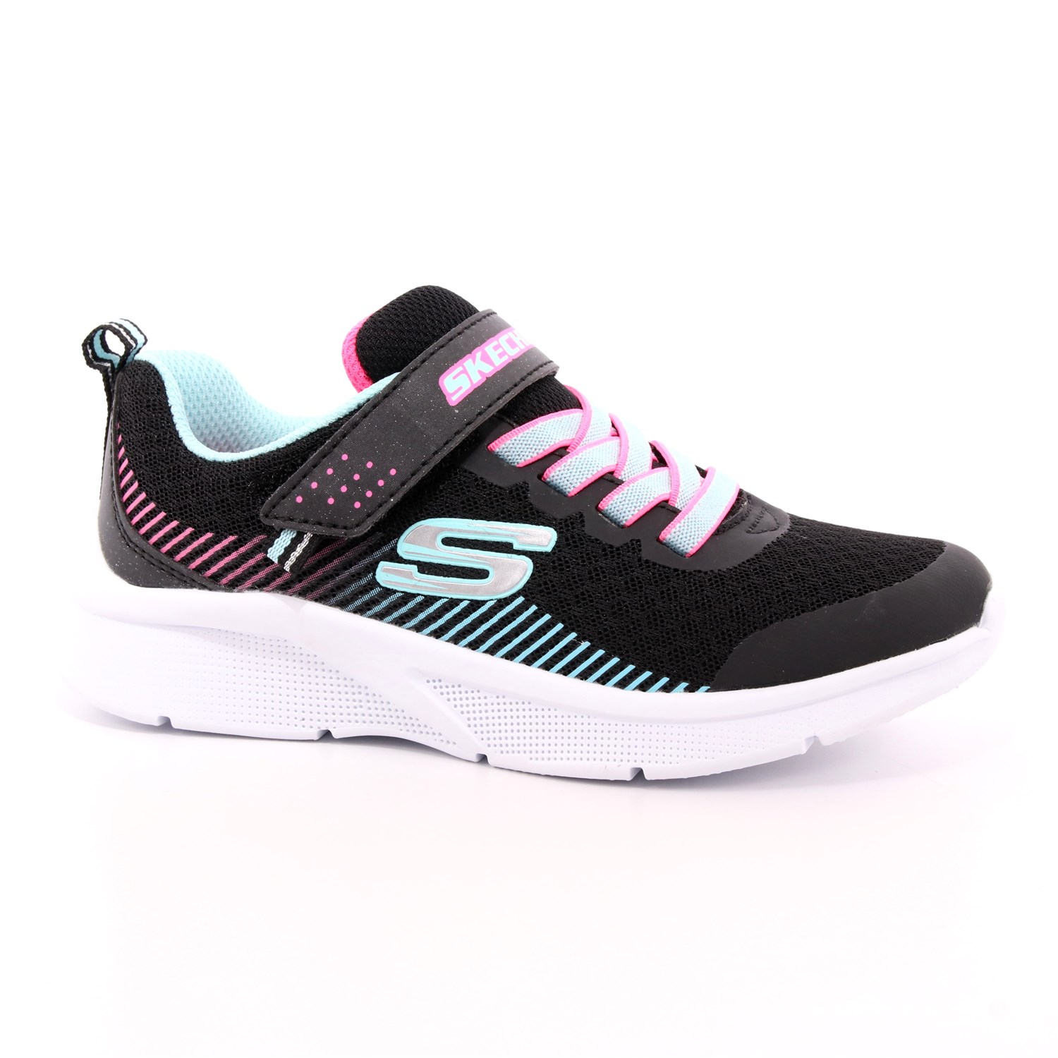Scarpa Strappi + Elastico Skechers Bambina Nero Scarpa Strappi + Elastico Skechers Bambina Nero Scarpe 116 - 302016L