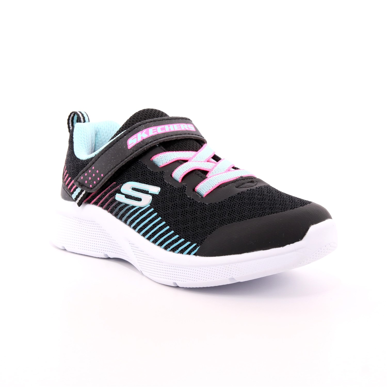Scarpa Strappi + Elastico Skechers Bambina Nero Scarpa Strappi + Elastico Skechers Bambina Nero Scarpe 117 - 302016N