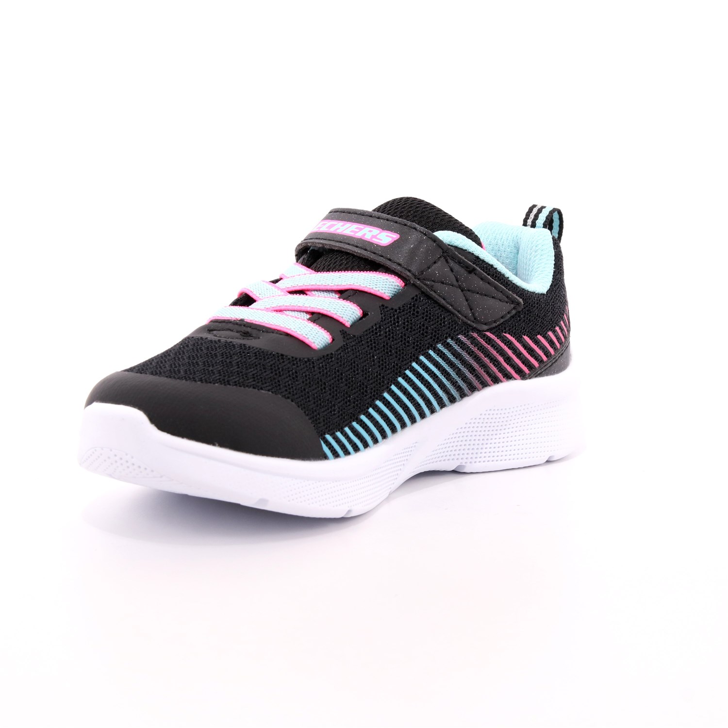 Scarpa Strappi + Elastico Skechers Bambina Nero Scarpa Strappi + Elastico Skechers Bambina Nero Scarpe 117 - 302016N