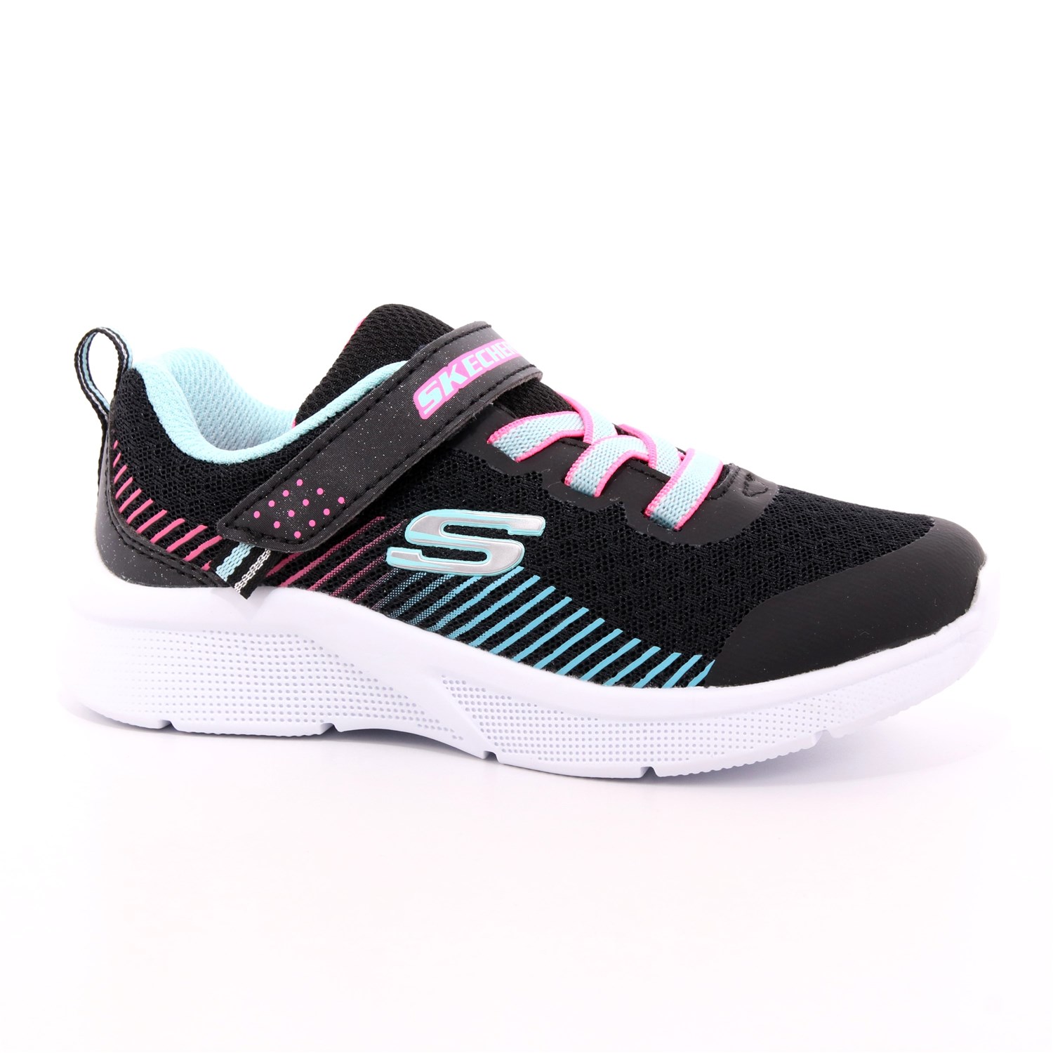 Scarpa Strappi + Elastico Skechers Bambina Nero Scarpa Strappi + Elastico Skechers Bambina Nero Scarpe 117 - 302016N