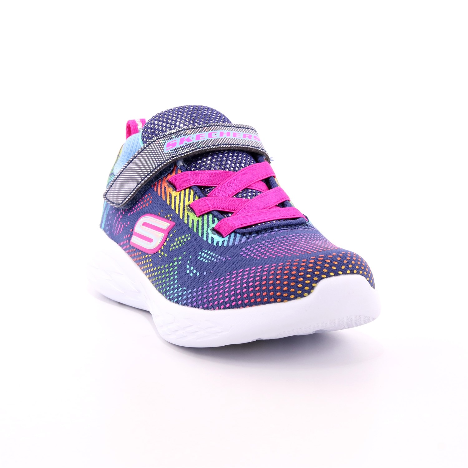 Scarpa Strappi + Elastico Skechers Bambina Blu Scarpa Strappi + Elastico Skechers Bambina Blu Scarpe 118 - 302031N