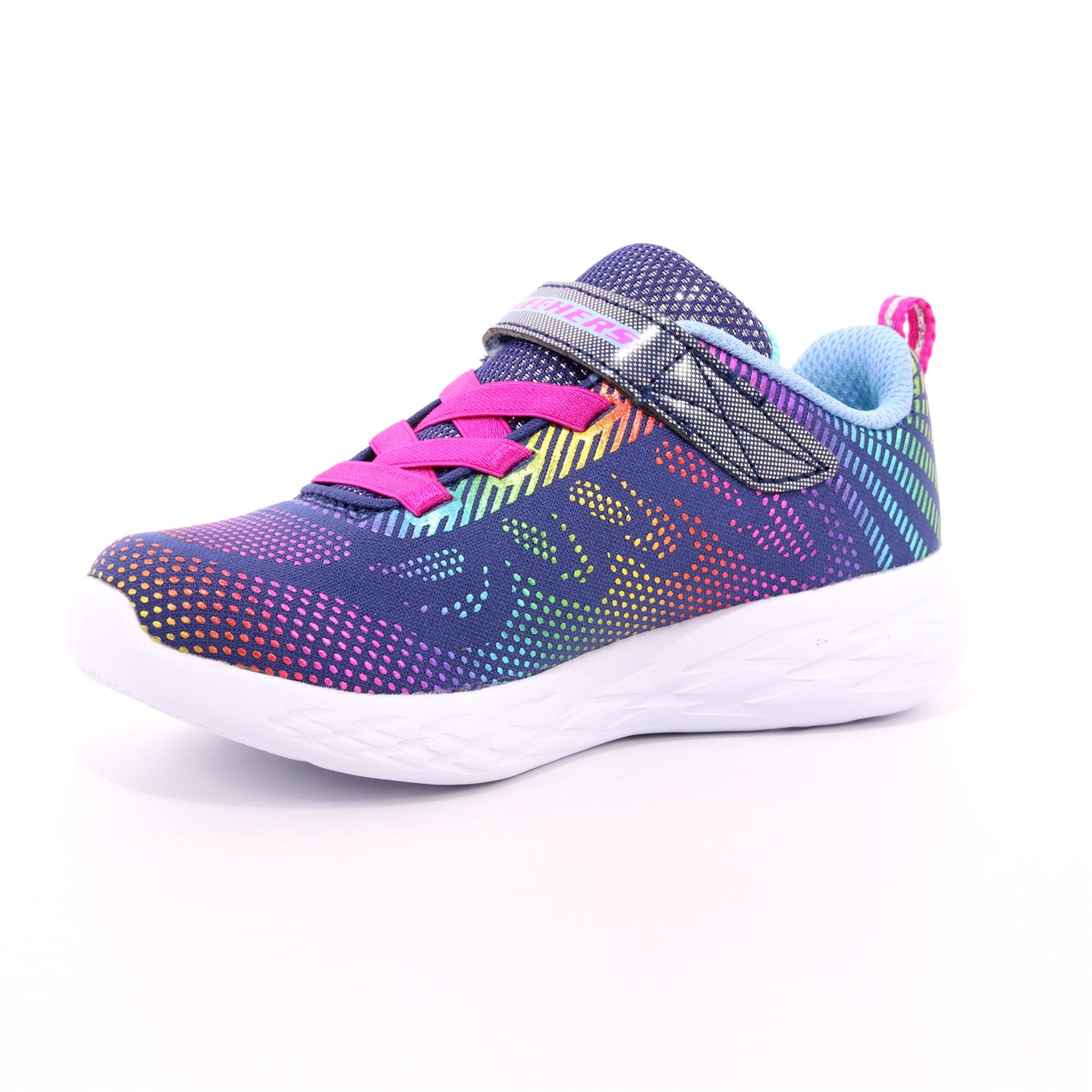 Scarpa Strappi + Elastico Skechers Bambina Blu Scarpa Strappi + Elastico Skechers Bambina Blu Scarpe 118 - 302031N