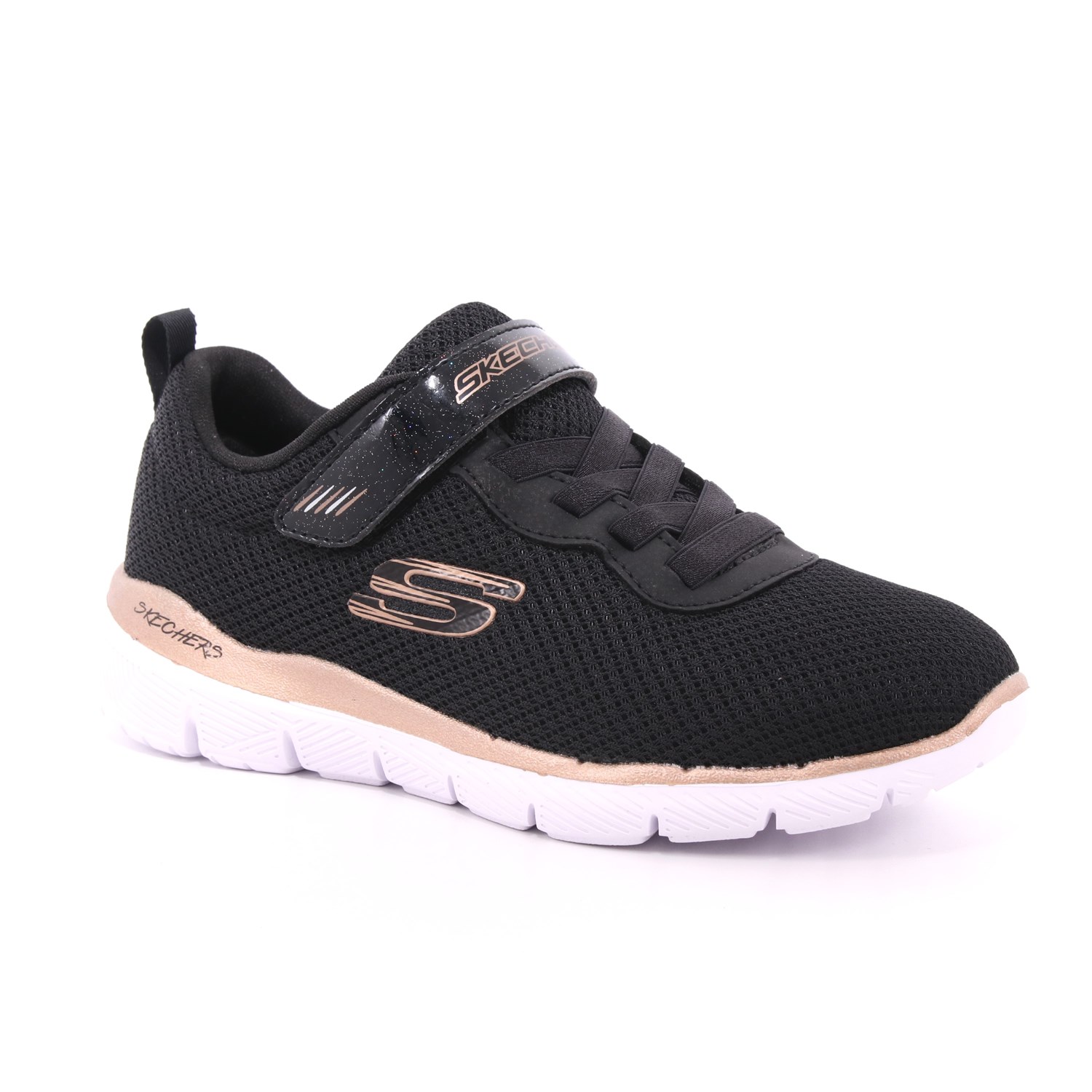 Scarpa Strappi + Elastico Skechers Bambina Nero Scarpa Strappi + Elastico Skechers Bambina Nero Scarpe 119 - 81628L