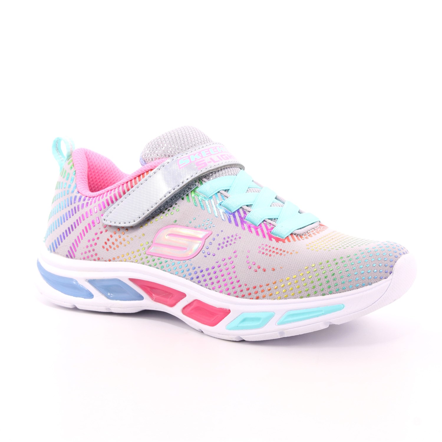 Scarpa Strappi + Elastico Skechers Bambina Grigio Scarpa Strappi + Elastico Skechers Bambina Grigio Scarpe 120 - 10959L