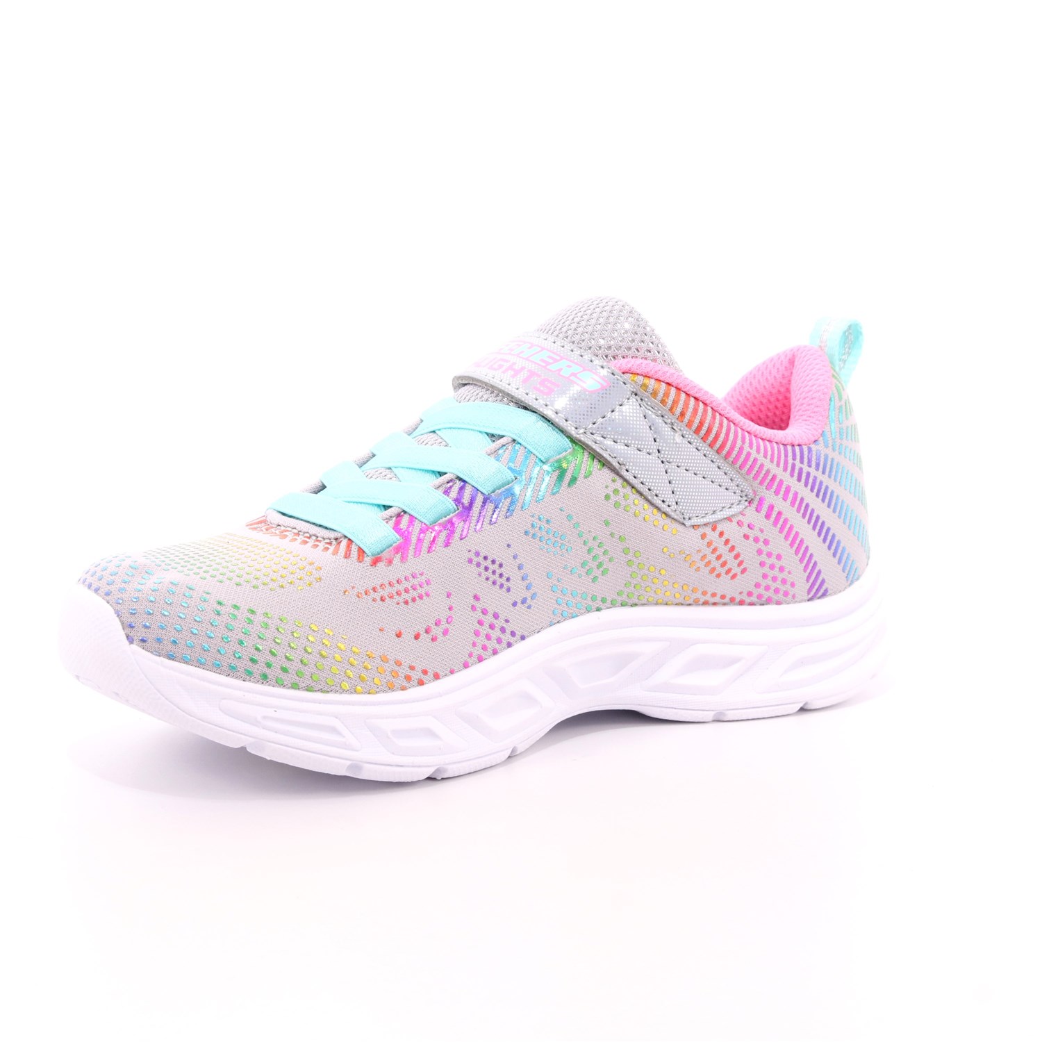 Scarpa Strappi + Elastico Skechers Bambina Grigio Scarpa Strappi + Elastico Skechers Bambina Grigio Scarpe 120 - 10959L