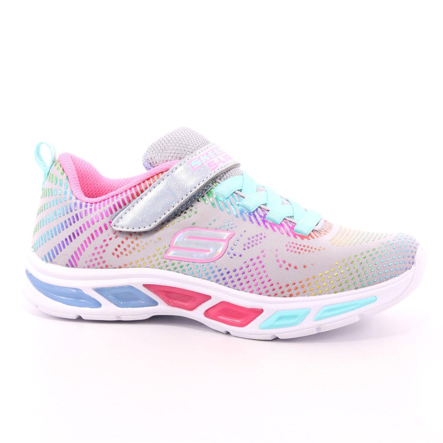 Scarpa Strappi + Elastico Skechers Bambina Grigio Scarpa Strappi + Elastico Skechers Bambina Grigio Scarpe 120 - 10959L