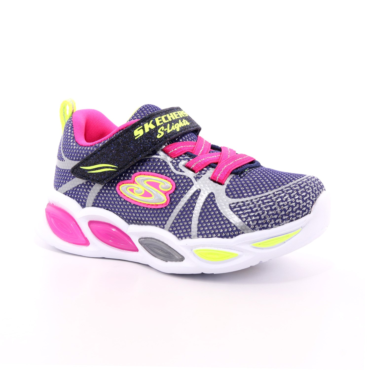 Scarpa Strappi + Elastico Skechers Bambina Blu Scarpa Strappi + Elastico Skechers Bambina Blu Scarpe 122 - 302042N