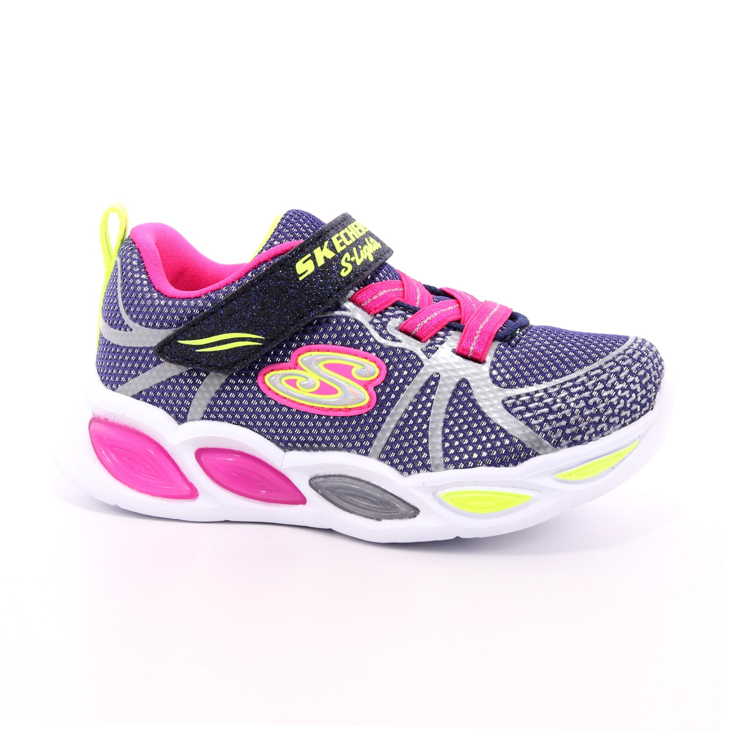 Scarpa Strappi + Elastico Skechers Bambina Blu Scarpa Strappi + Elastico Skechers Bambina Blu Scarpe 122 - 302042N