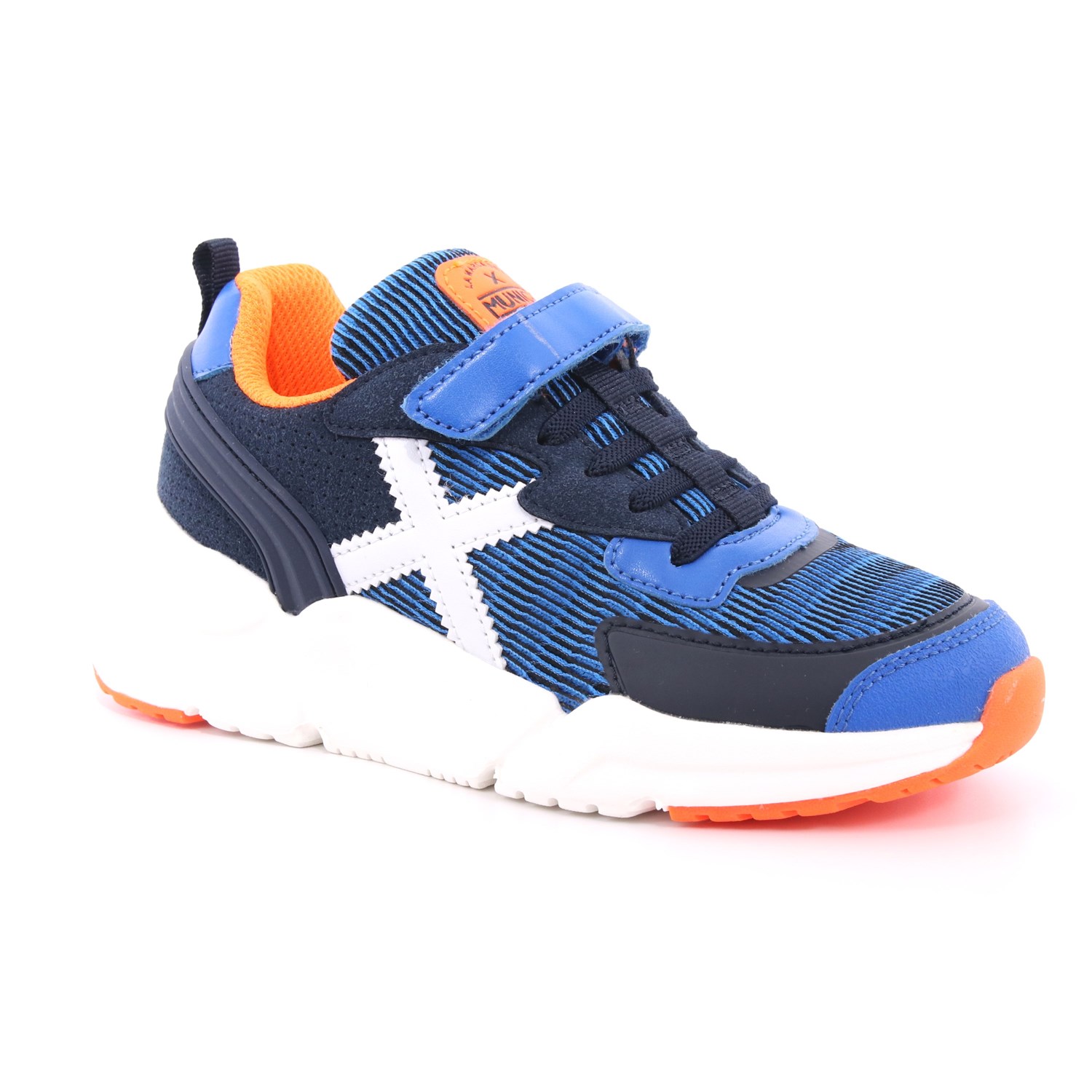Scarpa Strappi + Elastico Munich Bambino Azzurro Scarpa Strappi + Elastico Munich Bambino Azzurro Scarpe 26 - 8890013
