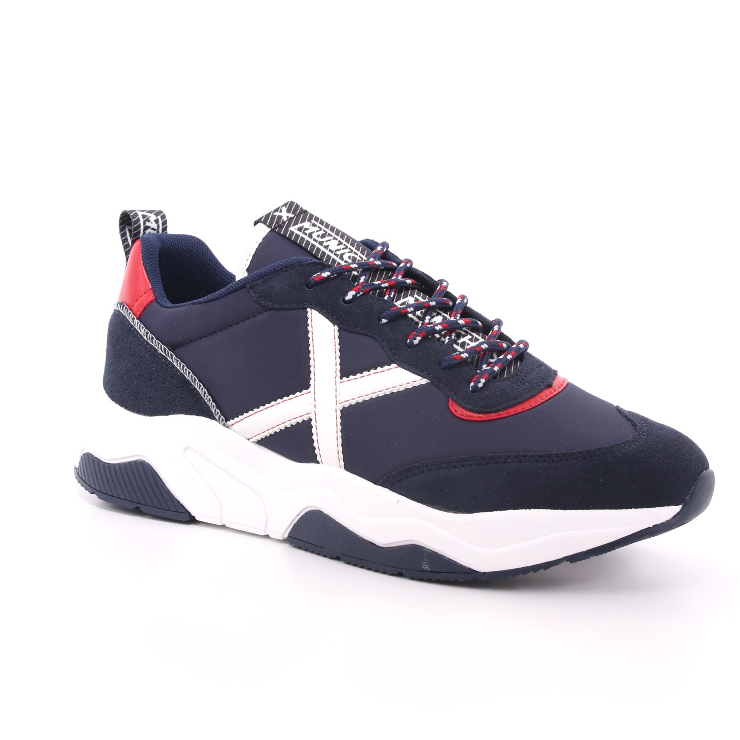 Scarpa Allacciata Munich Uomo Blu Scarpa Allacciata Munich Uomo Blu Scarpe 37 - 8770033