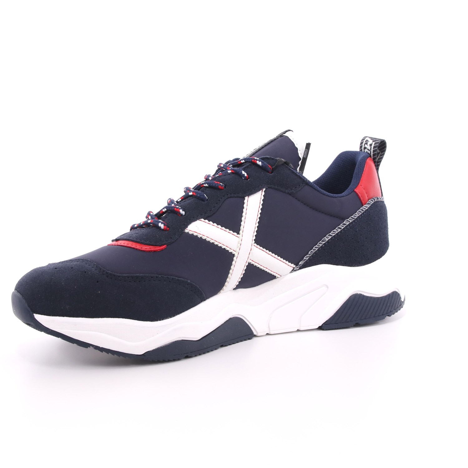 Scarpa Allacciata Munich Uomo Blu Scarpa Allacciata Munich Uomo Blu Scarpe 37 - 8770033