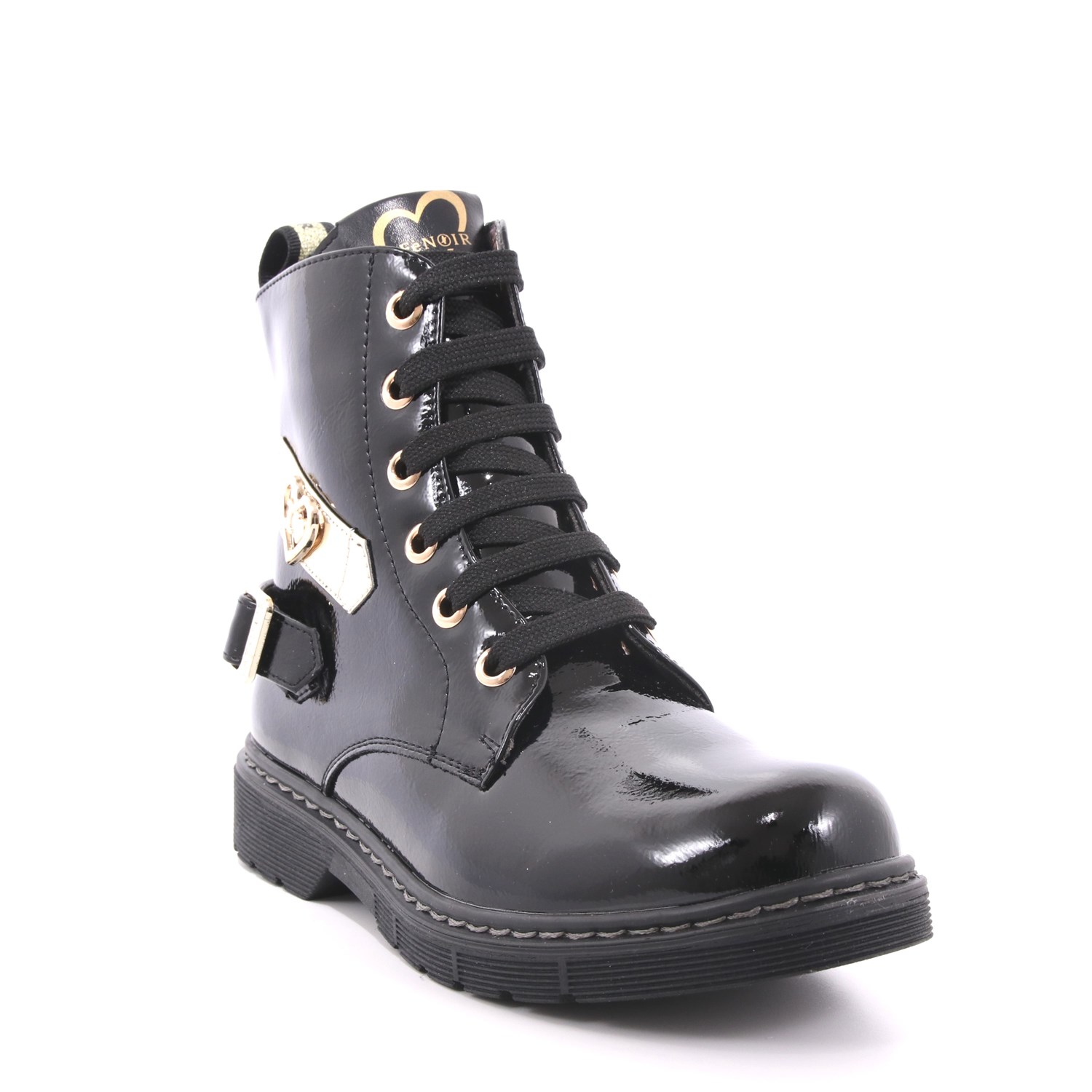 Anfibio Cafè Noir Bambina Nero Anfibio Cafè Noir Bambina Nero Scarpe 19 - C-764A