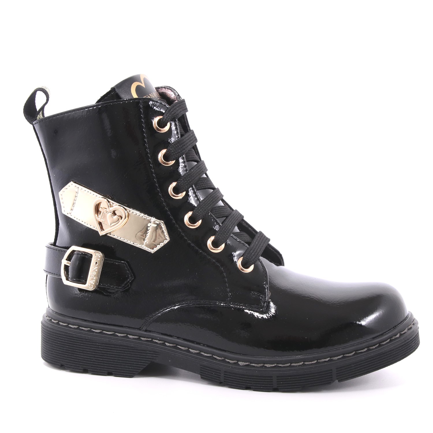 Anfibio Cafè Noir Bambina Nero Anfibio Cafè Noir Bambina Nero Scarpe 19 - C-764A