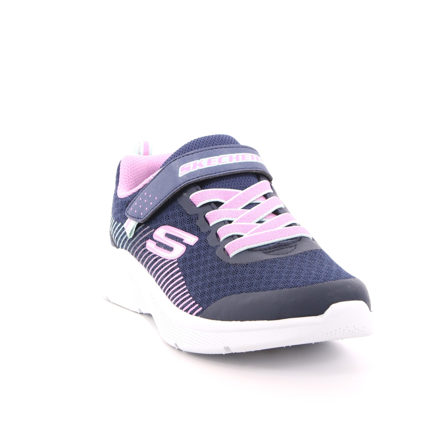 Scarpa Strappi + Elastico Skechers Bambina Blu Scarpa Strappi + Elastico Skechers Bambina Blu Scarpe 126 - 302016L