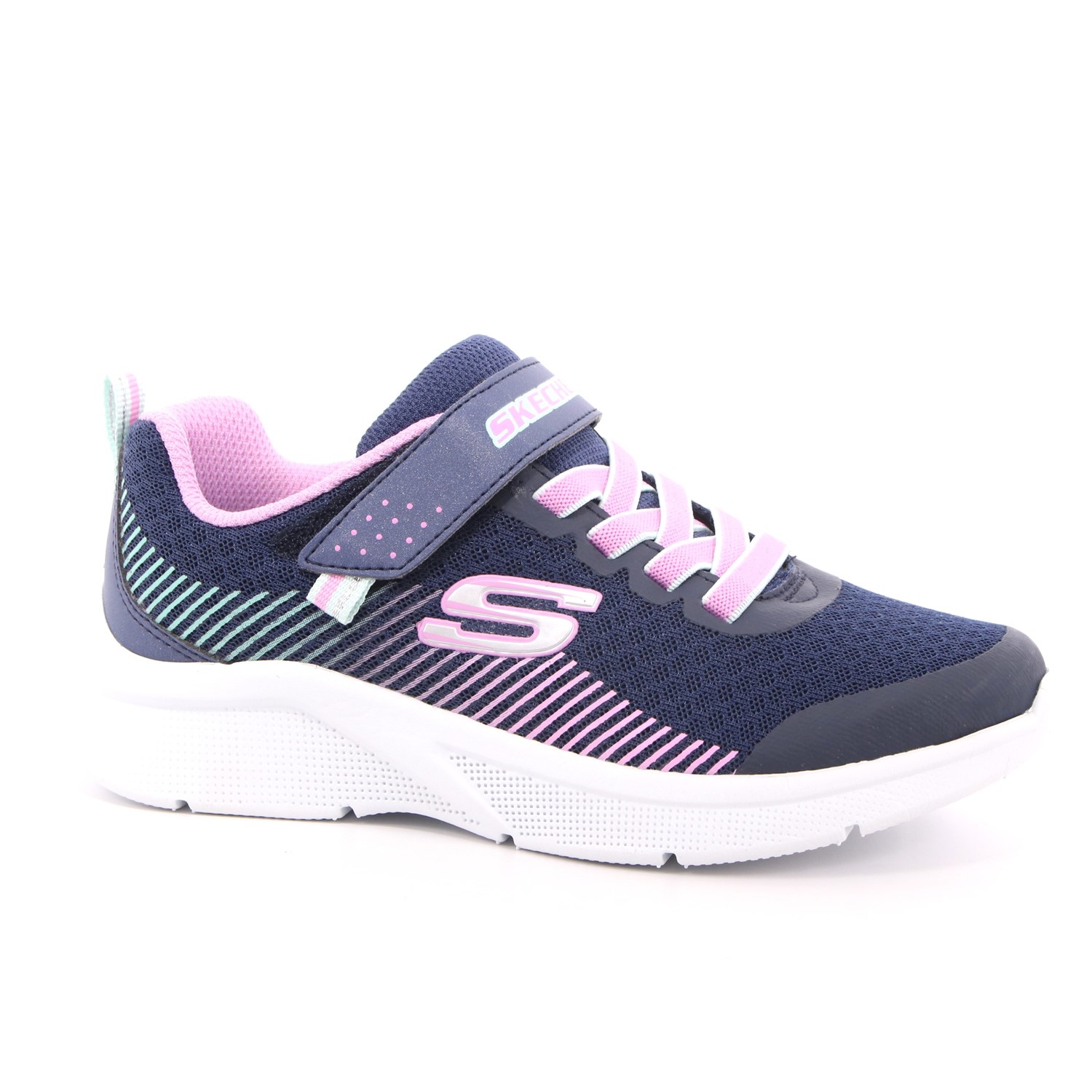 Scarpa Strappi + Elastico Skechers Bambina Blu Scarpa Strappi + Elastico Skechers Bambina Blu Scarpe 126 - 302016L