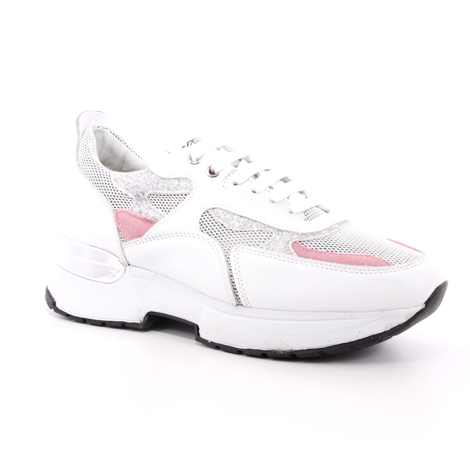 Scarpa Allacciata Keys Donna Bianco Scarpa Allacciata Keys Donna Bianco Scarpe 24 - K-4401A