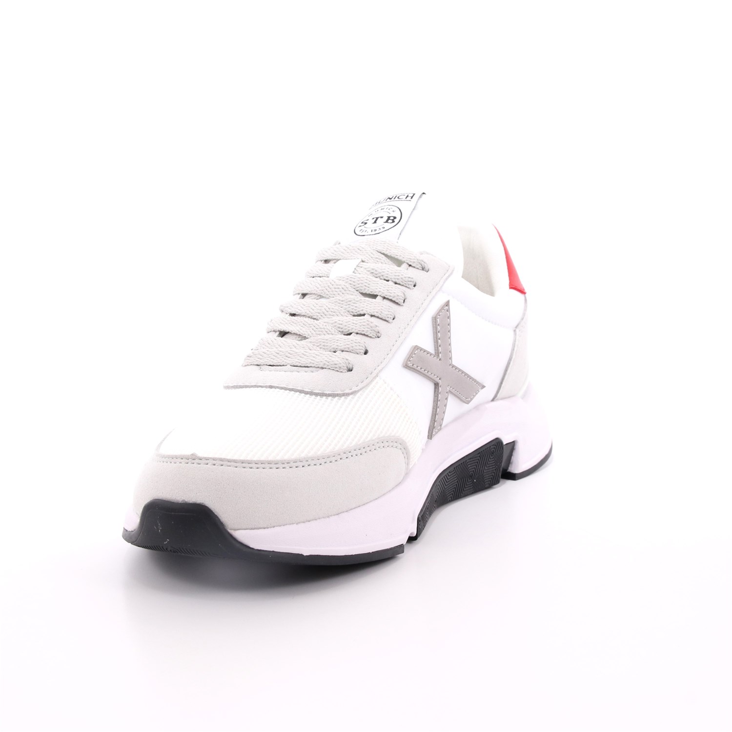 Scarpa Allacciata Munich Uomo Bianco Scarpa Allacciata Munich Uomo Bianco Scarpe 47 - 4173001