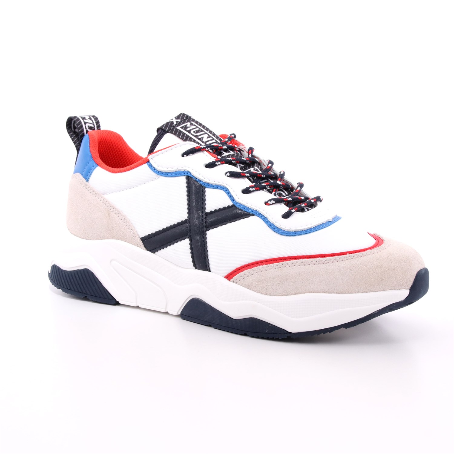 Scarpa Allacciata Munich Uomo Bianco Scarpa Allacciata Munich Uomo Bianco Scarpe 51 - 8770048