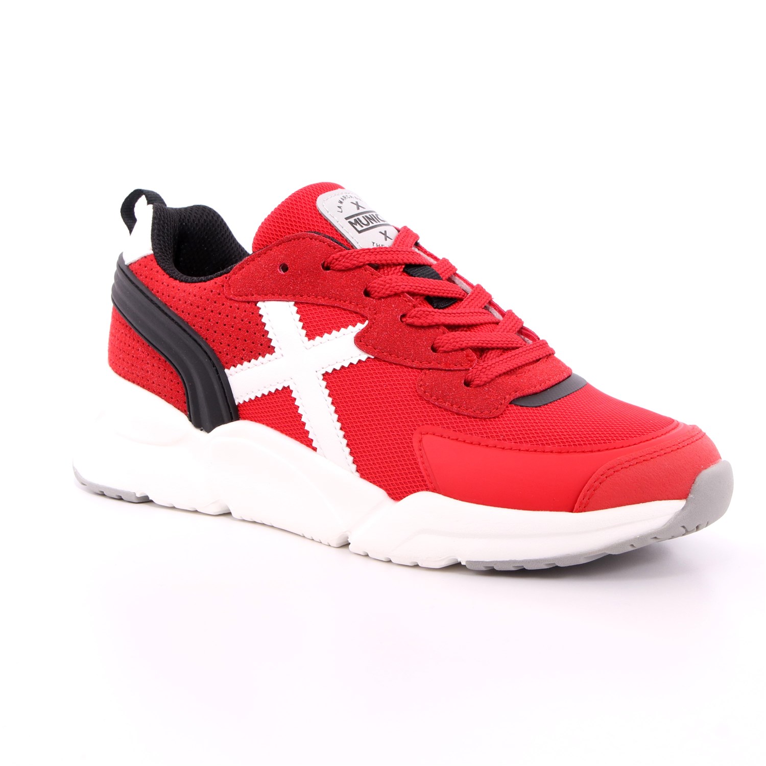 Scarpa Allacciata Munich Bambino Rosso Scarpa Allacciata Munich Bambino Rosso Scarpe 58 - 8895016