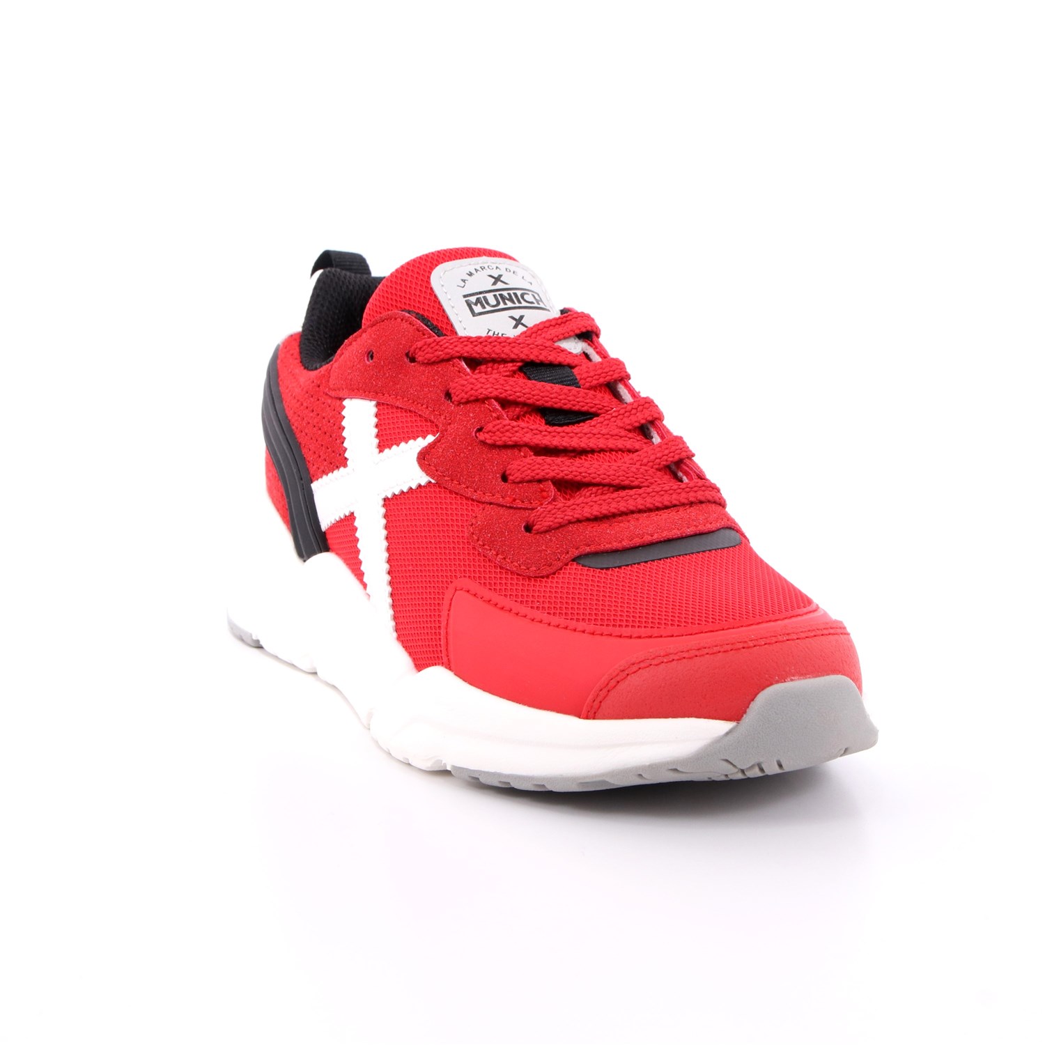 Scarpa Allacciata Munich Bambino Rosso Scarpa Allacciata Munich Bambino Rosso Scarpe 58 - 8895016