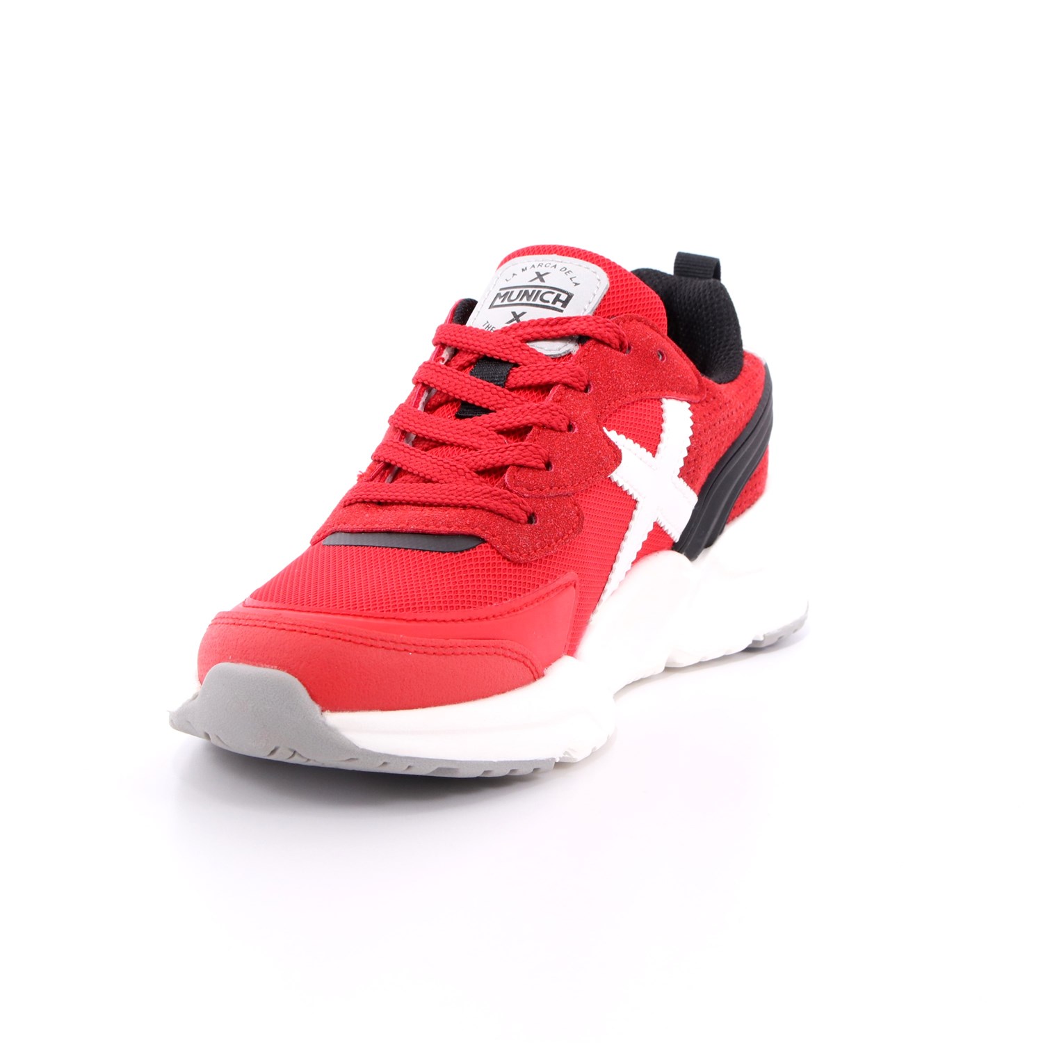 Scarpa Allacciata Munich Bambino Rosso Scarpa Allacciata Munich Bambino Rosso Scarpe 58 - 8895016