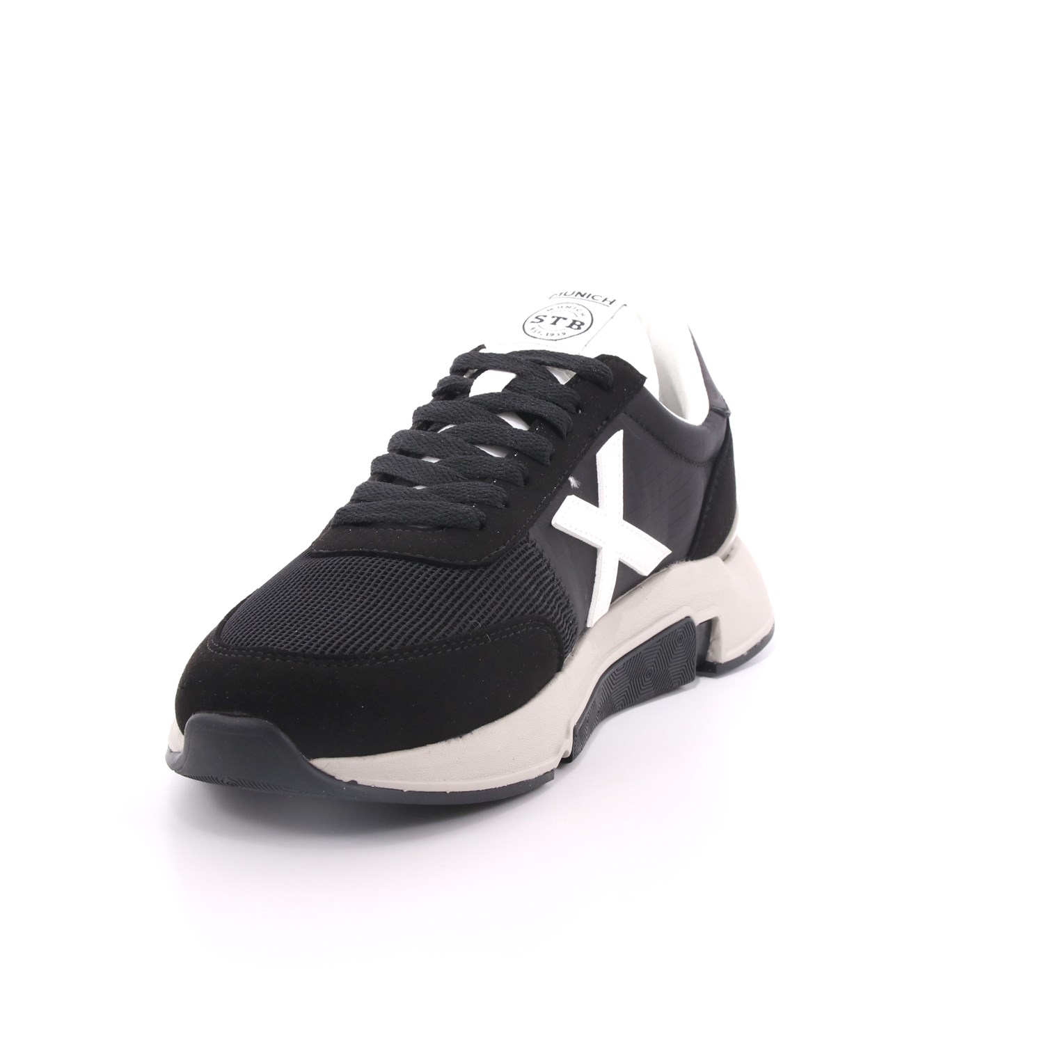 Scarpa Allacciata Munich Uomo Nero Scarpa Allacciata Munich Uomo Nero Scarpe 62 - 4173004