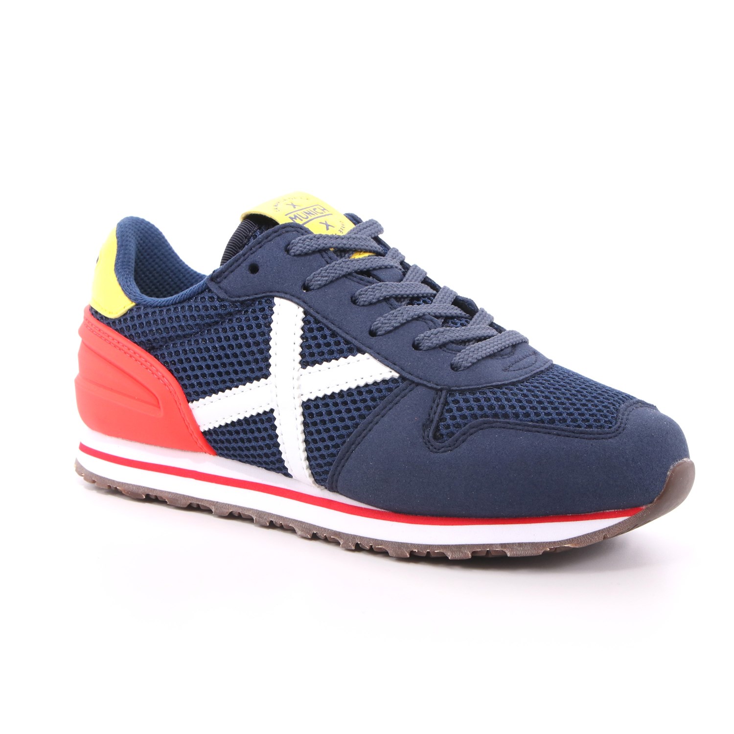 Scarpa Allacciata Munich Bambino Blu Scarpa Allacciata Munich Bambino Blu Scarpe 67 - 8208428