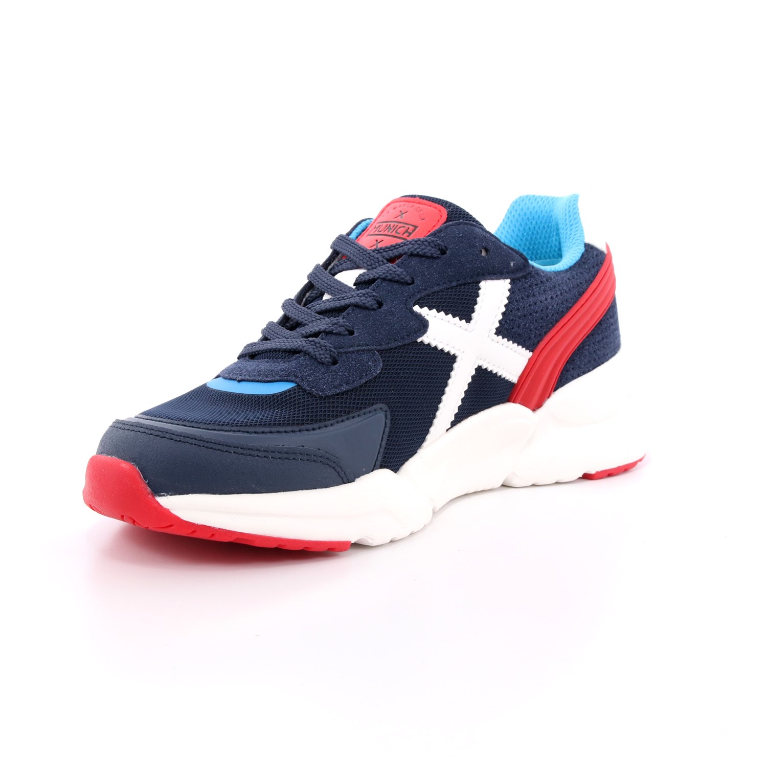 Scarpa Allacciata Munich Bambino Blu Scarpa Allacciata Munich Bambino Blu Scarpe 69 - 8895014