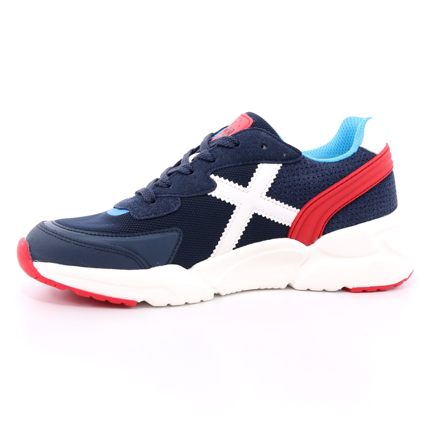 Scarpa Allacciata Munich Bambino Blu Scarpa Allacciata Munich Bambino Blu Scarpe 69 - 8895014