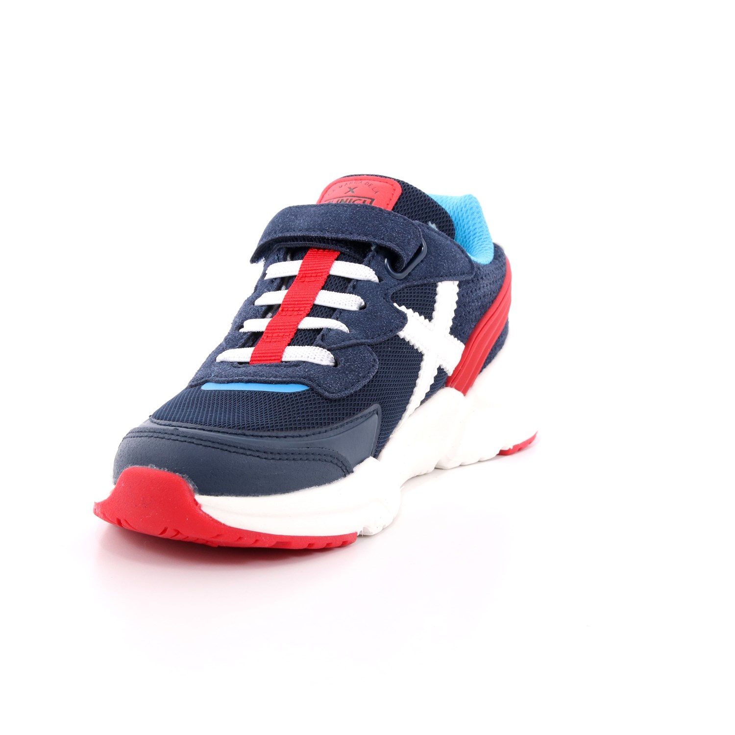 Scarpa Strappi + Elastico Munich Bambino Blu Scarpa Strappi + Elastico Munich Bambino Blu Scarpe 72 - 8890014