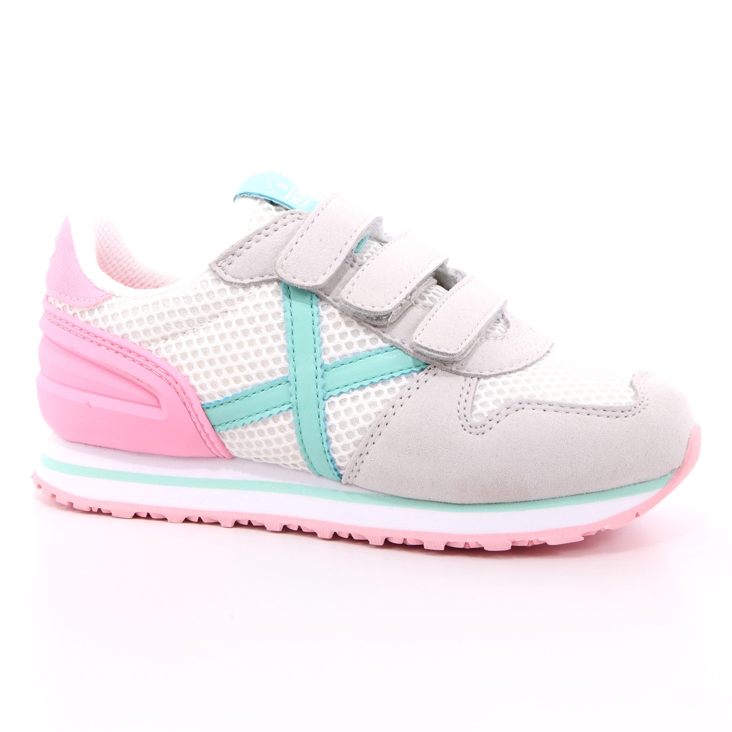 Scarpa Strappi Munich Bambina Grigio Scarpa Strappi Munich Bambina Grigio Scarpe 76 - 8207430