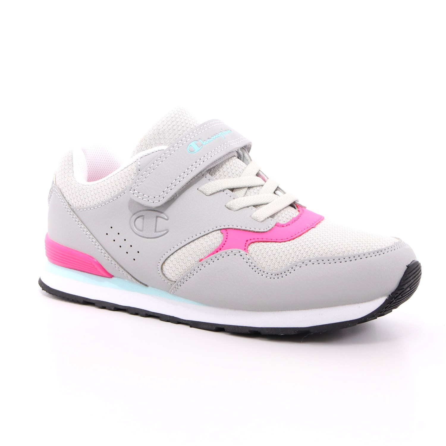 Scarpa Strappi + Elastico Champion Bambina Grigio Scarpa Strappi + Elastico Champion Bambina Grigio Scarpe 680 - S32194-S21