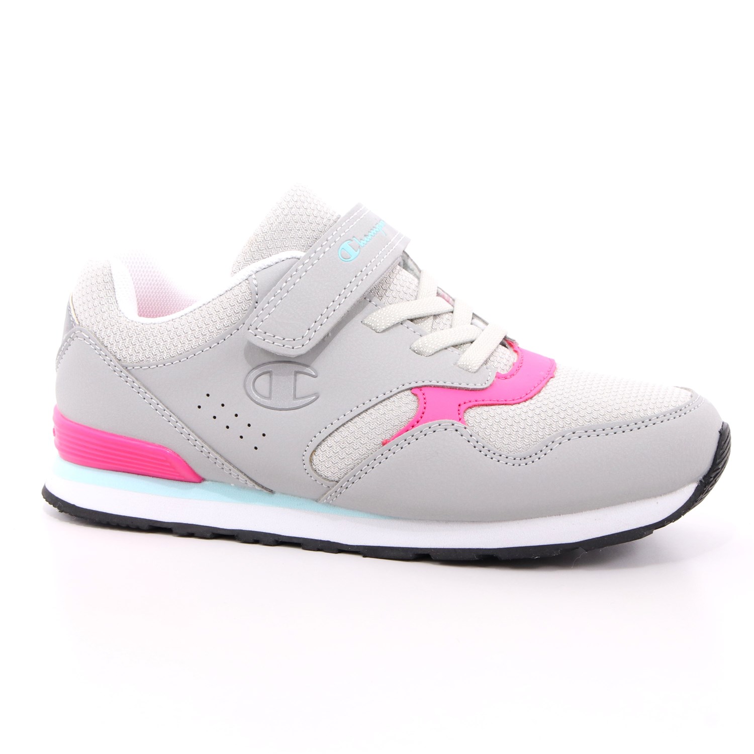 Scarpa Strappi + Elastico Champion Bambina Grigio Scarpa Strappi + Elastico Champion Bambina Grigio Scarpe 680 - S32194-S21