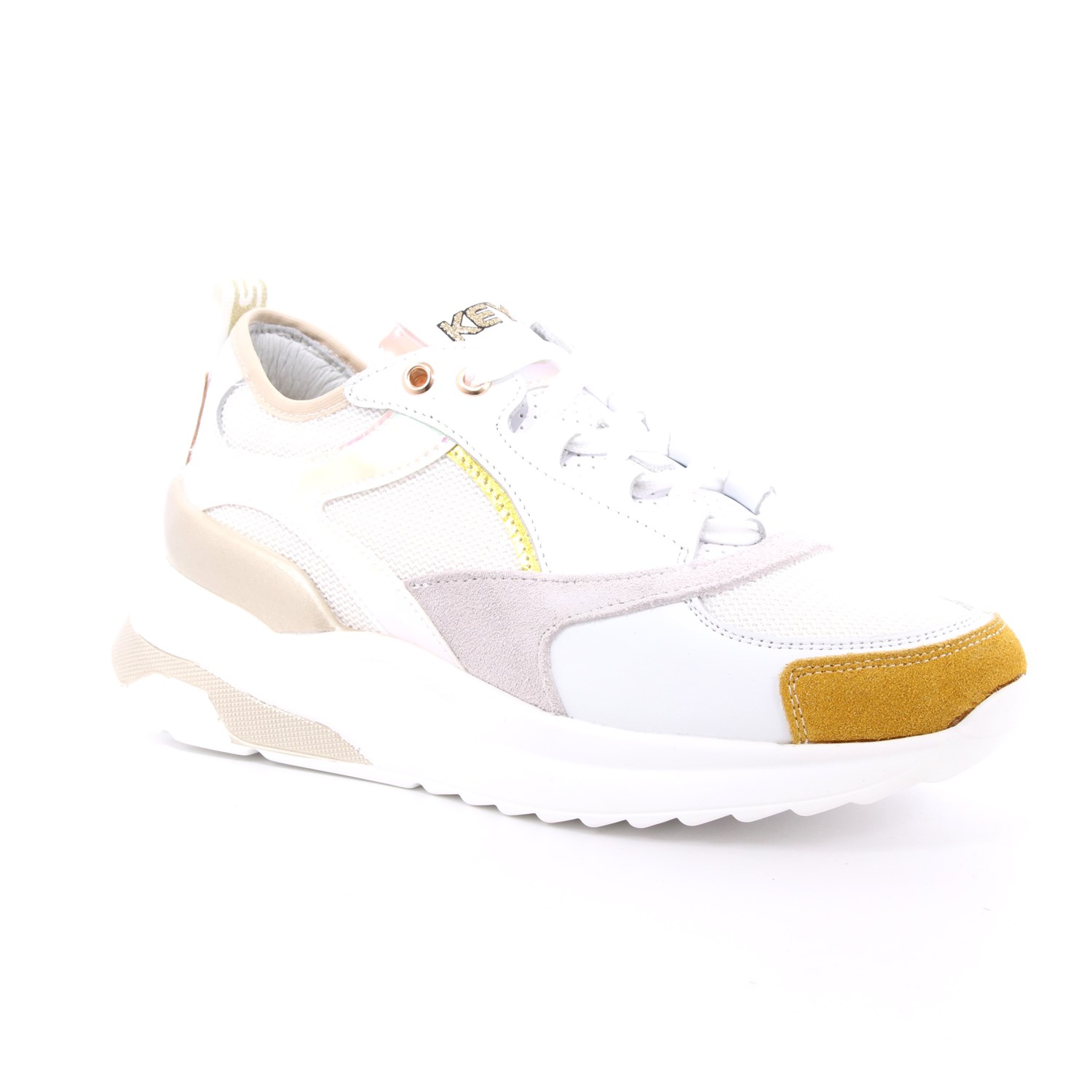 Scarpa Allacciata Keys Donna Bianco Scarpa Allacciata Keys Donna Bianco Scarpe 29 - K-4451B