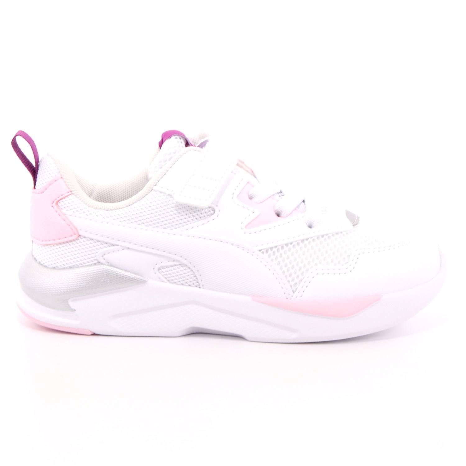Scarpa Strappi + Elastico Puma Bambina Bianco Scarpa Strappi + Elastico Puma Bambina Bianco Scarpe 597 - 37439512