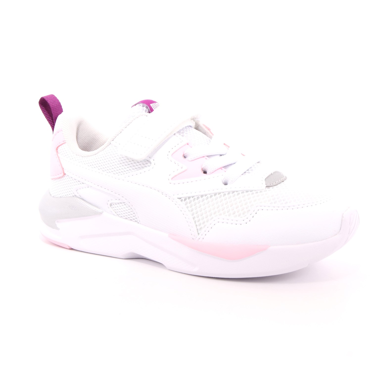 Scarpa Strappi + Elastico Puma Bambina Bianco Scarpa Strappi + Elastico Puma Bambina Bianco Scarpe 597 - 37439512