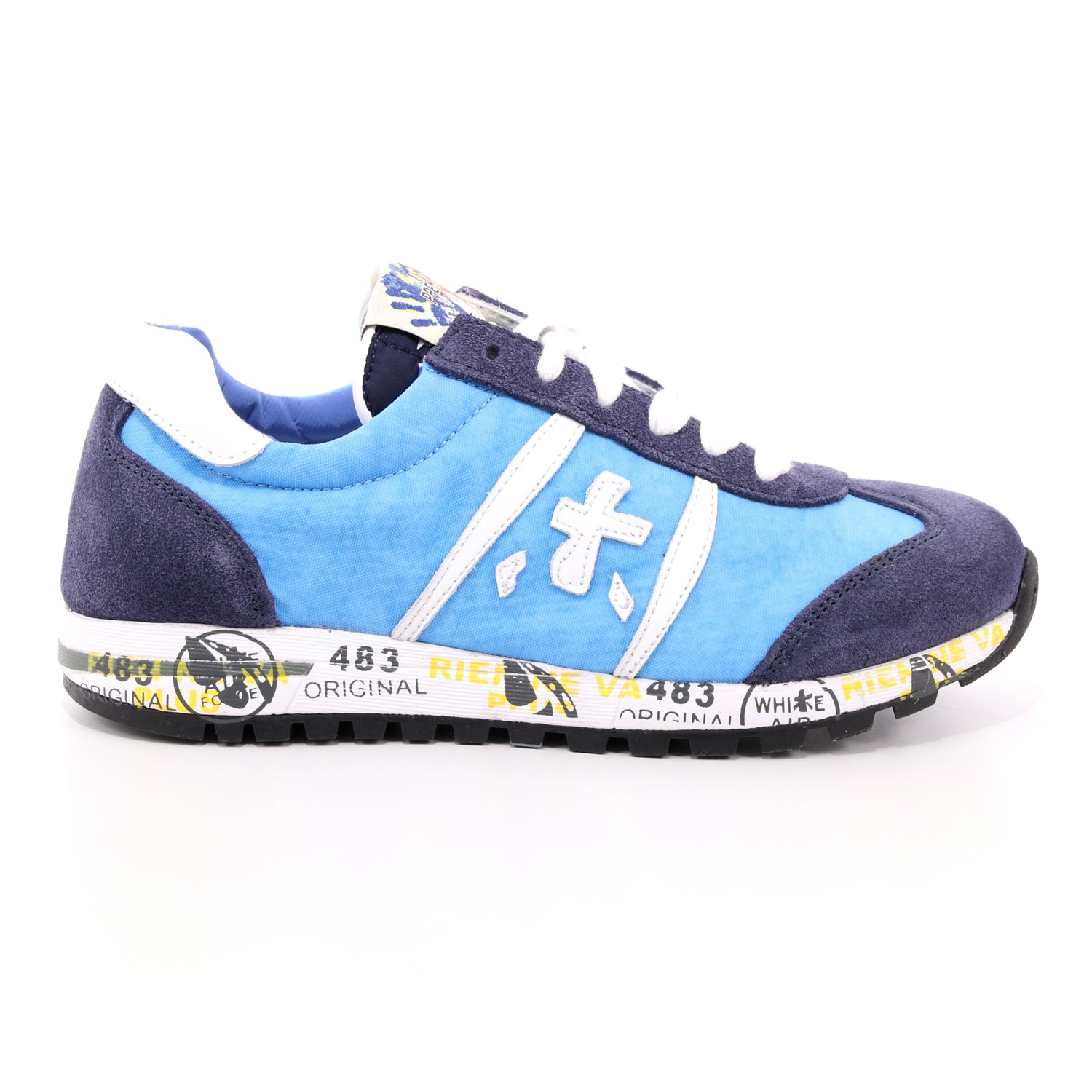 Scarpa Allacciata Premiata Bambino Azzurro Scarpa Allacciata Premiata Bambino Azzurro Scarpe 1 - 12-11529