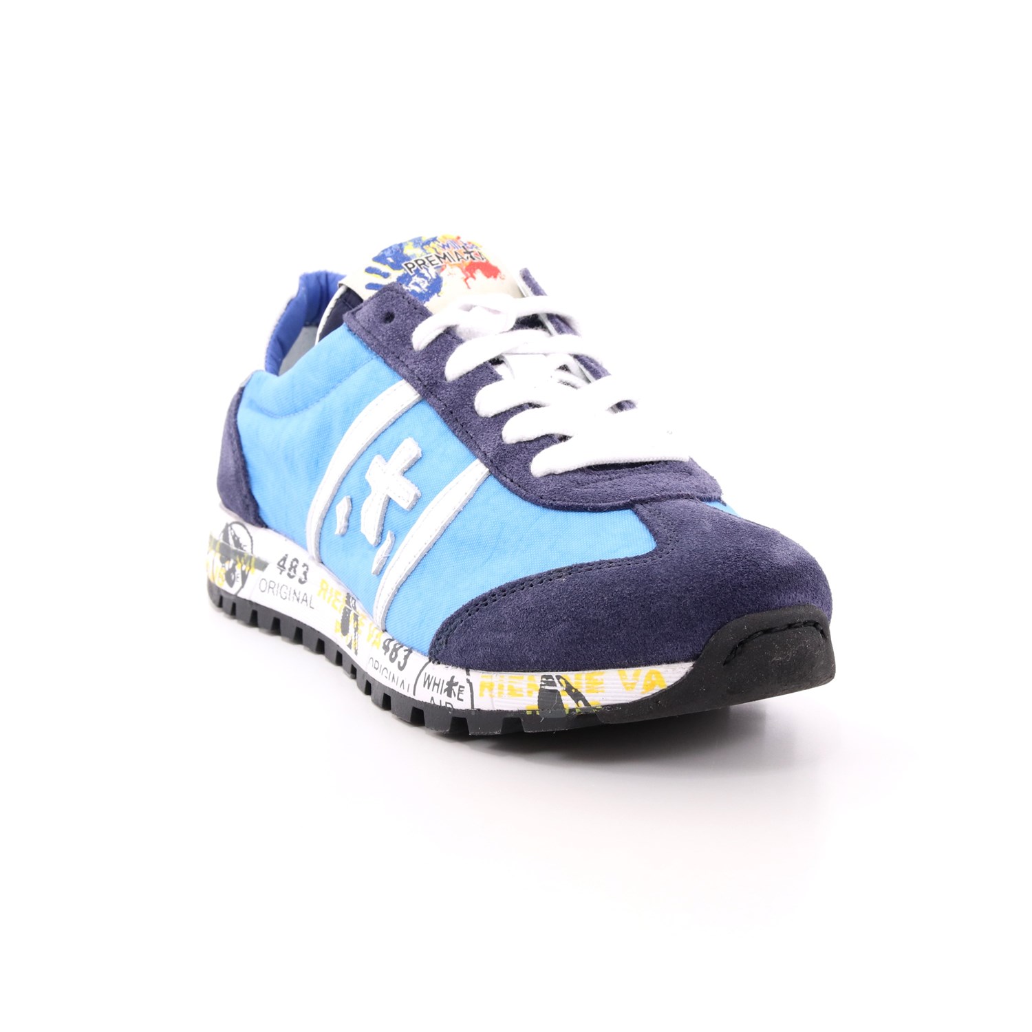 Scarpa Allacciata Premiata Bambino Azzurro Scarpa Allacciata Premiata Bambino Azzurro Scarpe 1 - 12-11529