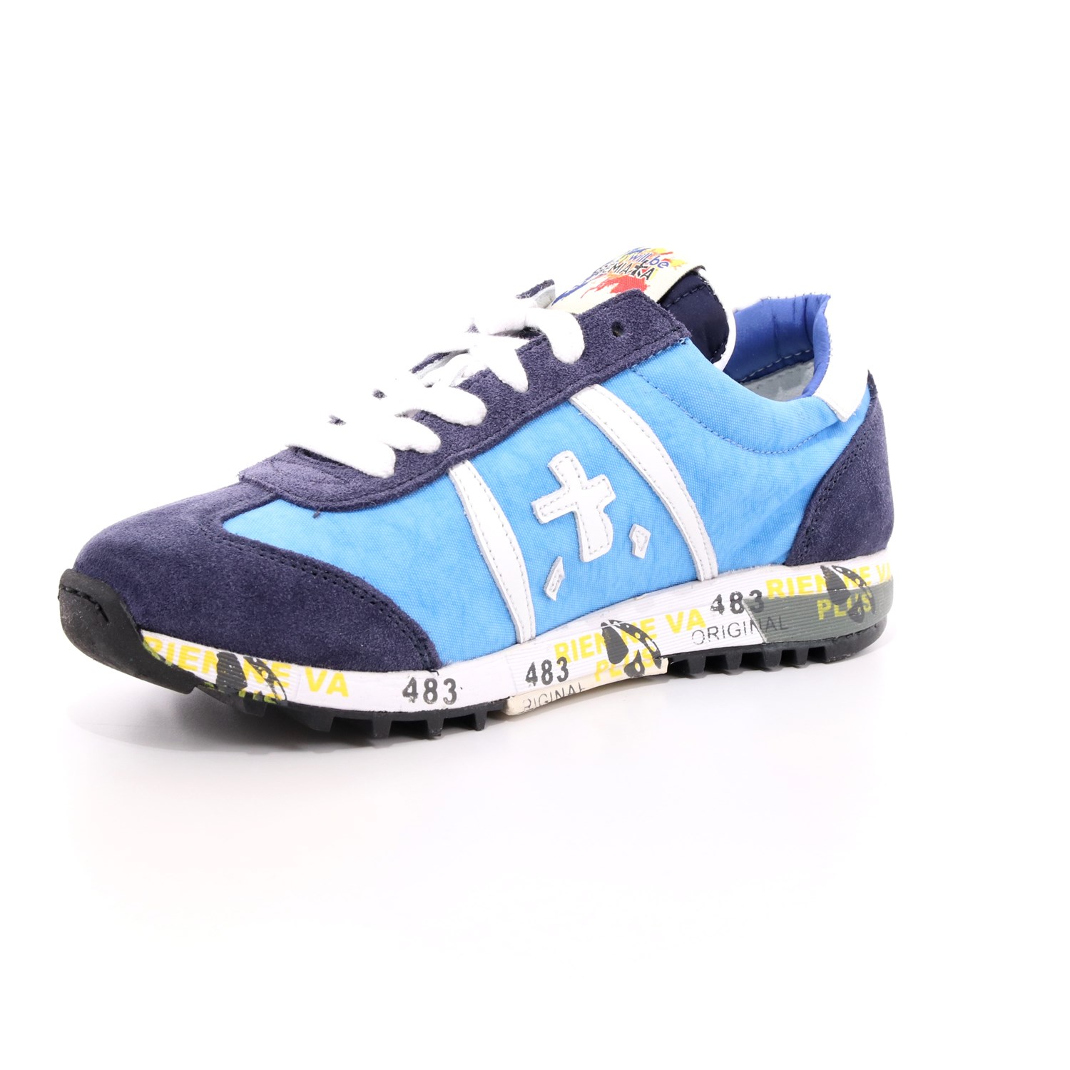 Scarpa Allacciata Premiata Bambino Azzurro Scarpa Allacciata Premiata Bambino Azzurro Scarpe 1 - 12-11529