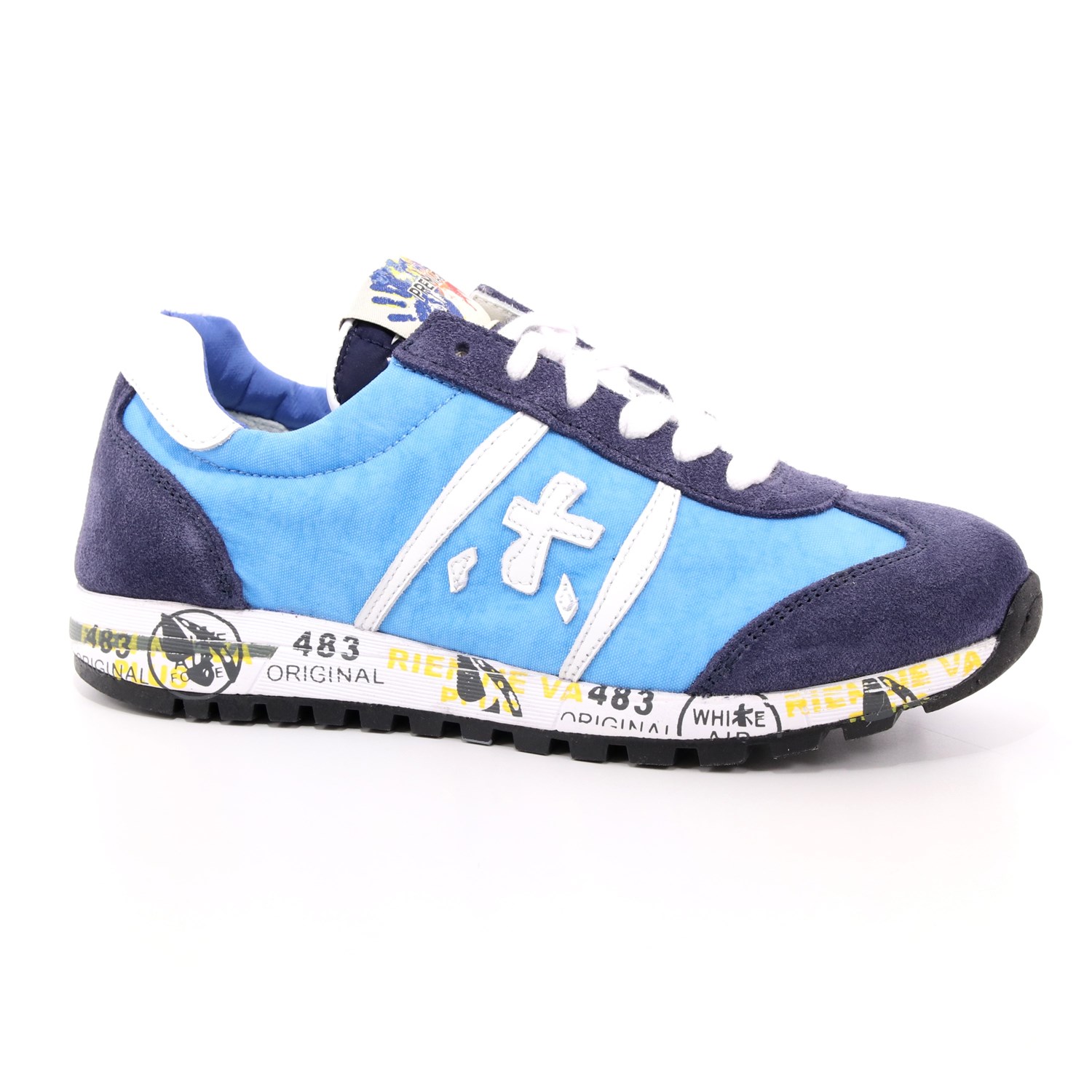 Scarpa Allacciata Premiata Bambino Azzurro Scarpa Allacciata Premiata Bambino Azzurro Scarpe 1 - 12-11529