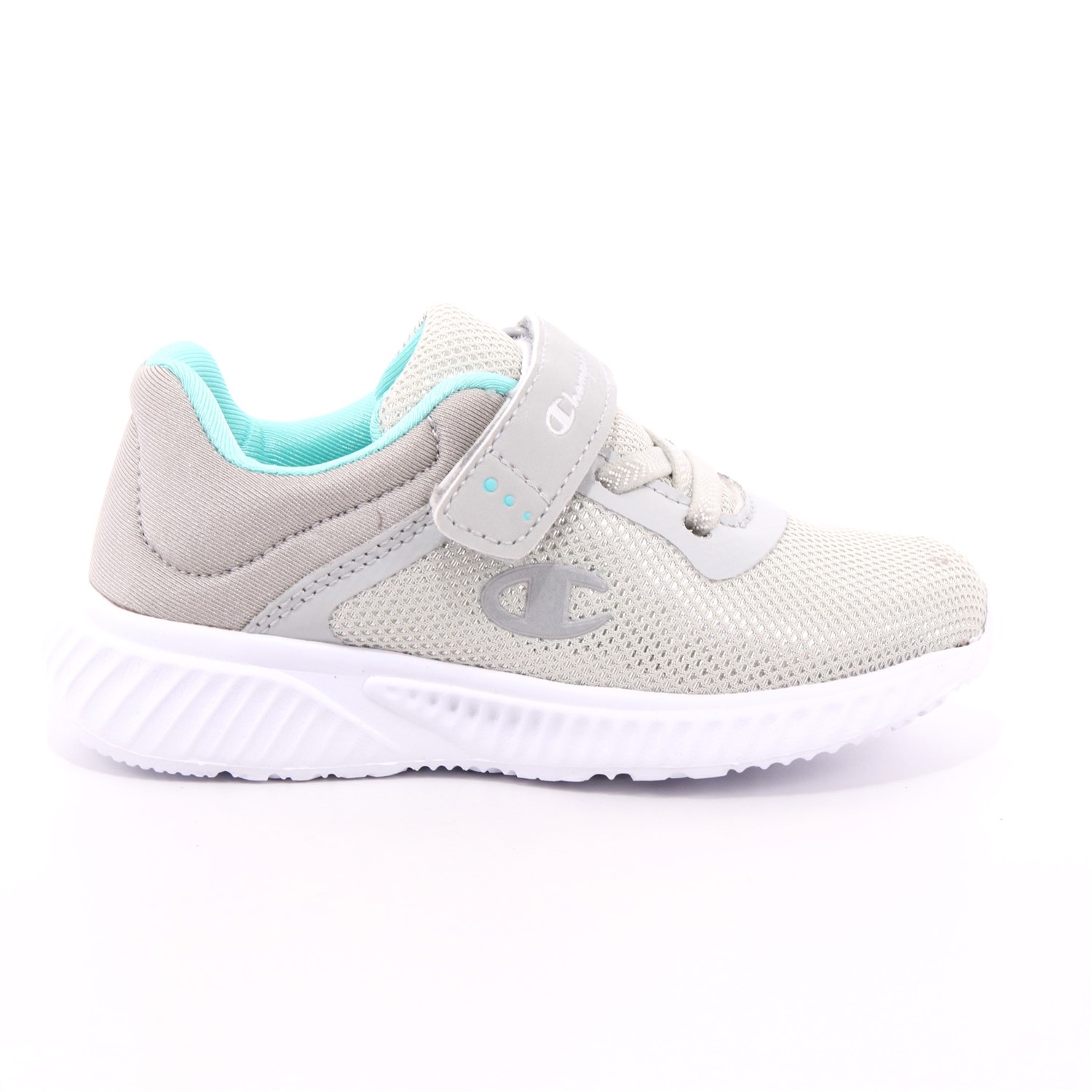 Scarpa Strappi + Elastico Champion Bambino Grigio Scarpa Strappi + Elastico Champion Bambino Grigio Scarpe 696 - S32163