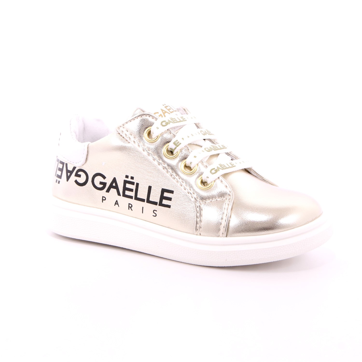 Scarpa Allacciata Gaelle Bambina Platino Scarpa Allacciata Gaelle Bambina Platino Scarpe 2 - G-742A