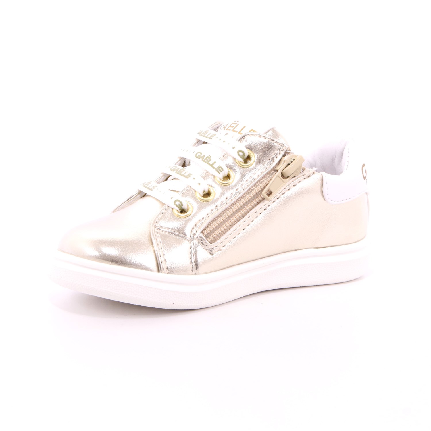 Scarpa Allacciata Gaelle Bambina Platino Scarpa Allacciata Gaelle Bambina Platino Scarpe 2 - G-742A